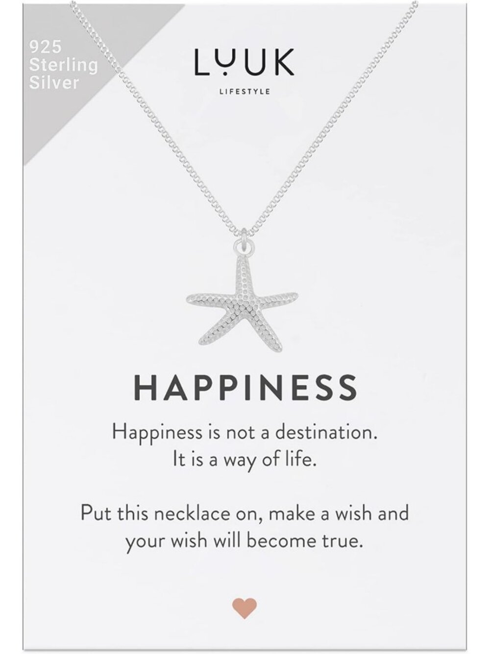 Sterling Silver Pendant Necklaces in Silver, Gold & Rose Gold - Elegant Jewelry